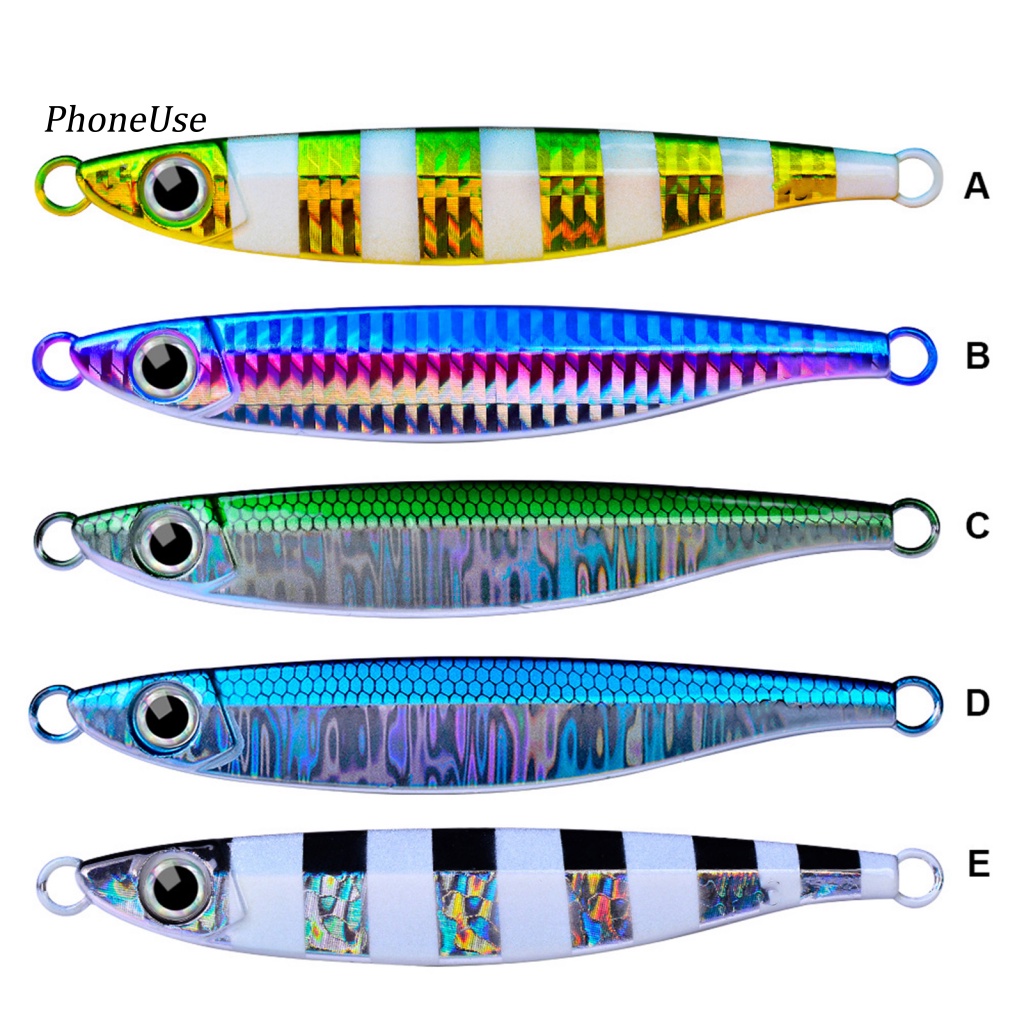 Mồi Câu Cá Giả 3D Bằng Da PU Phát Sáng Trong Bóng Tối 14 / 40 / 80g