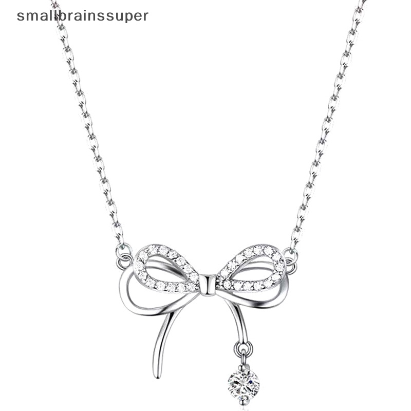 Vòng cổ Mặt Hình Nơ Đính Đá Zircon Thời Trang Dành Cho Nữ