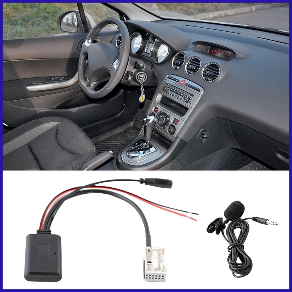 Dây Cáp Mô Đun Âm Thanh Bluetooth 12 Pin Cho Xe Hơi Peugeot 307 408 508 Citroen Sega Triumph