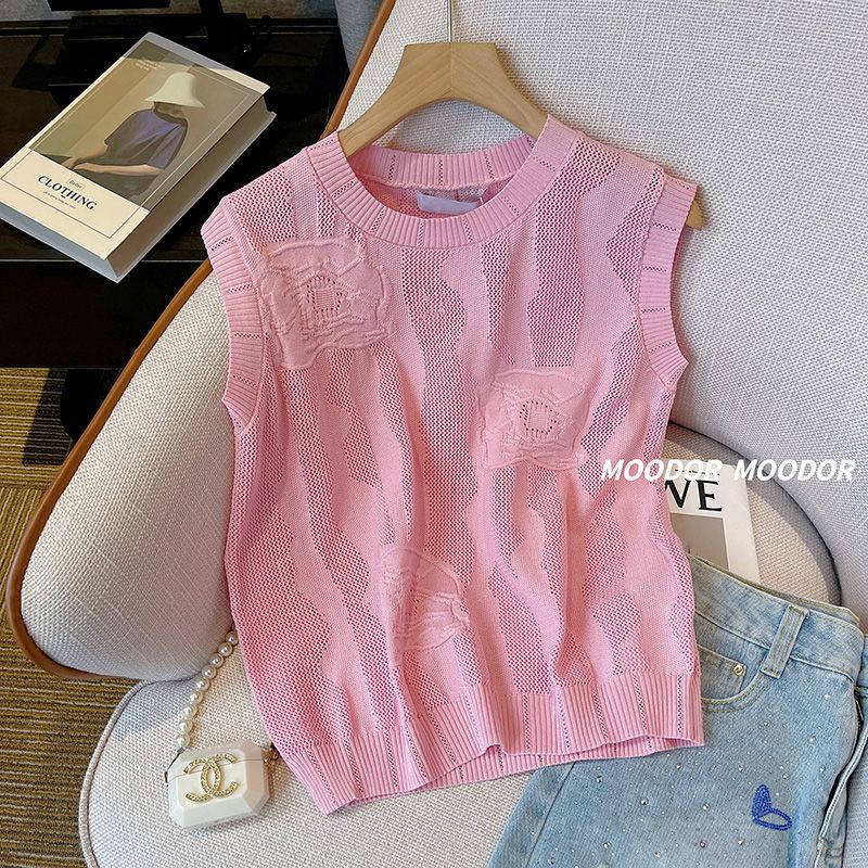 Áo Sweater Dệt Kim Mỏng Ôm Dáng Phong Cách Phương Tây Thời Trang Mùa Hè 2023 Mới