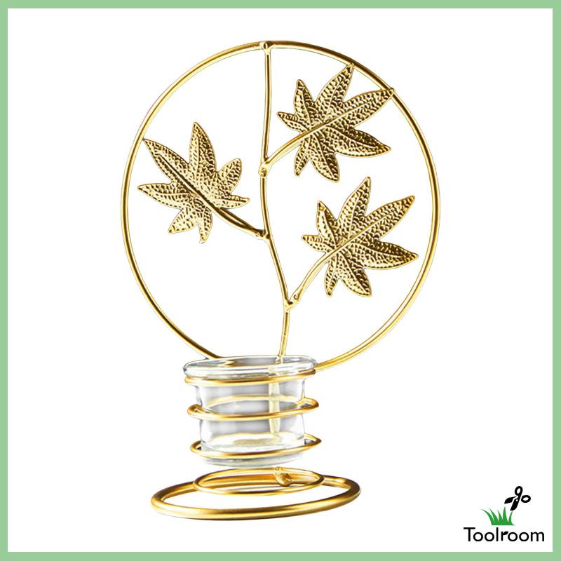 Giá Đỡ Nến Hình Chiếc Lá Bằng Kim Loại Trang Trí Tiệc Cưới / Năm Mới