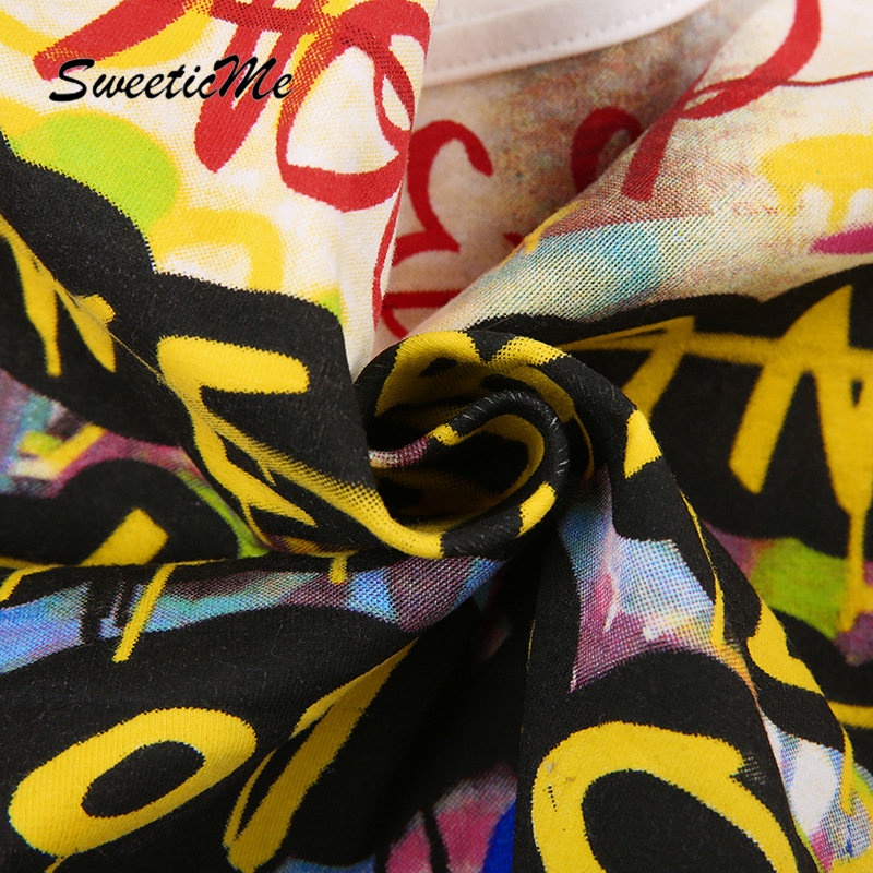 Áo Tank Top Ôm Dáng In Họa Tiết Màu Tương Phản Thời Trang 2023 Cho Nữ