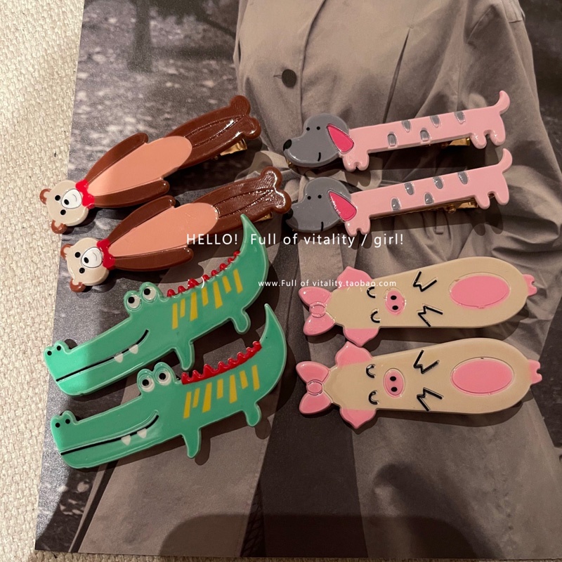 Kẹp Tóc Mỏ Vịt Họa Tiết Hoạt Hình Phong Cách Nhật Bản Ngọt Ngào Sáng Tạo Thời Trang Năm 2023