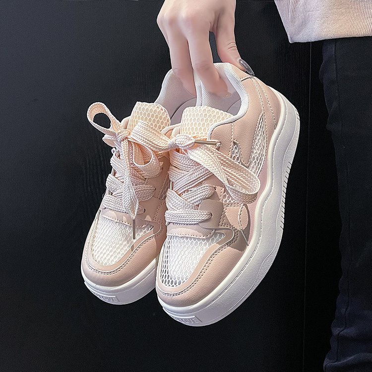 Giày Thể Thao Đế Mềm Phối Lưới Thoáng Khí Thời Trang Cho Nữ