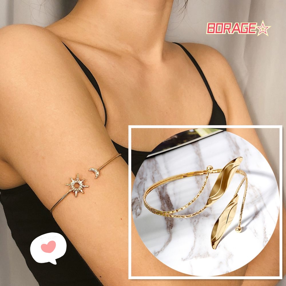 Vòng Tay Hợp Kim BORAG Hình Học Phong Cách Retro