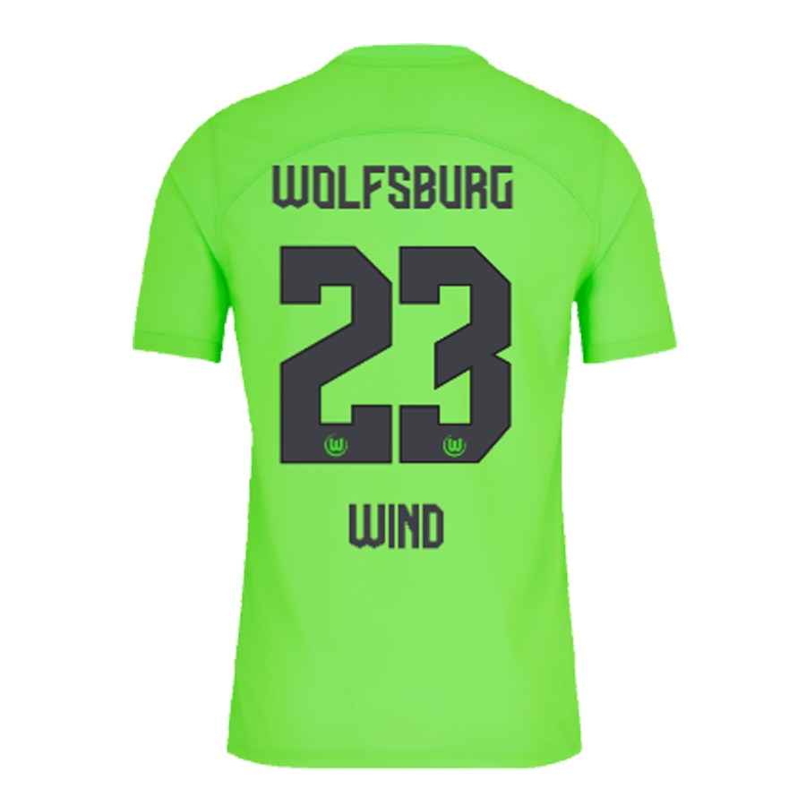 Bộ Quần Áo Bóng Đá Sân Nhà WALDSCHMIDT L.NMECHA KAMINSKI 2023 / 2024 23 / 24 VfL Wolfsburg