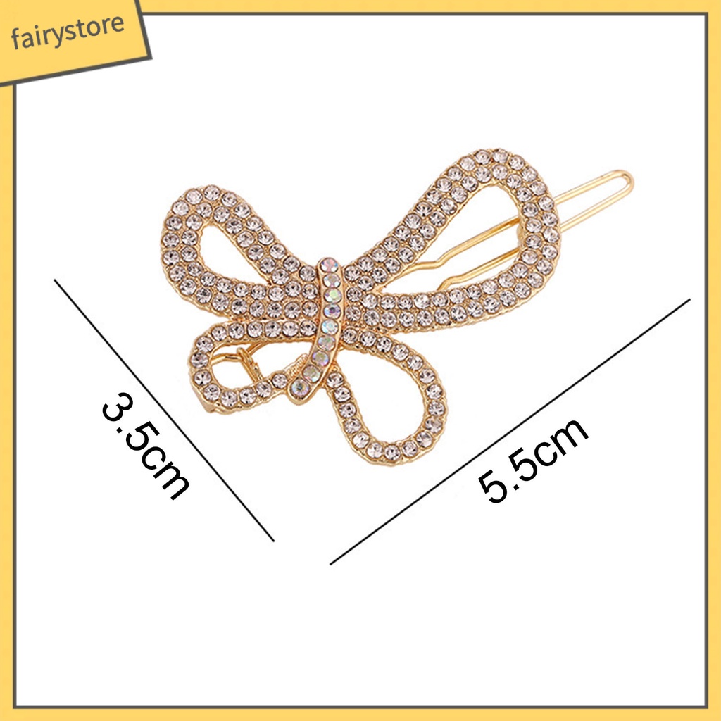 Kẹp Tóc Đính Đá Lấp Lánh Chống Trượt Thiết Kế Tinh Tế