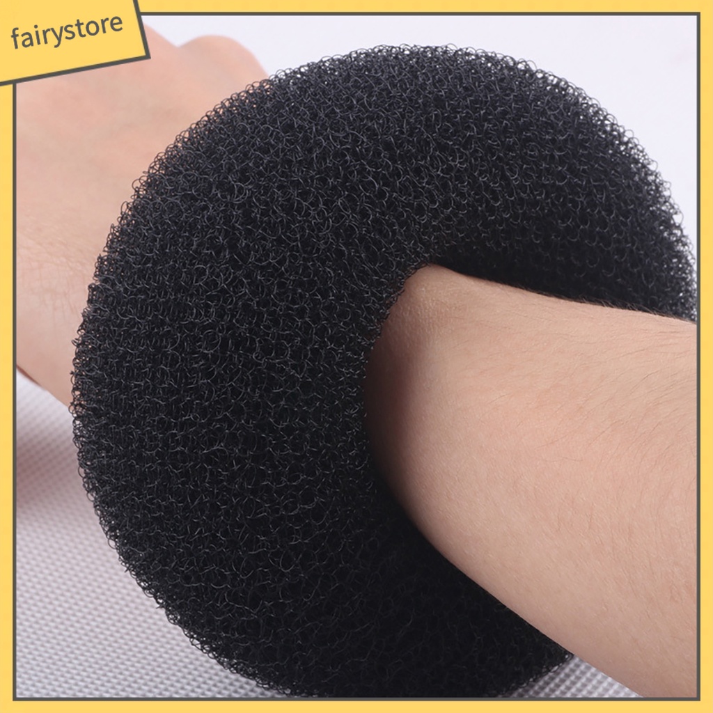 Set 10 Dây Buộc Tóc Co Giãn Mềm Mại Màu Trơn Tiện Dụng