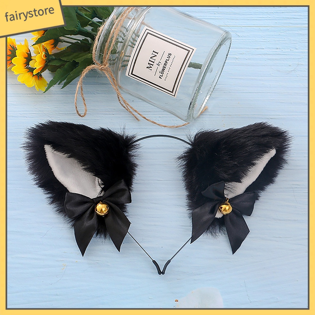 Băng Đô Tai Thỏ Giả Lông Thú Thời Trang Hóa Trang Tiệc Tùng