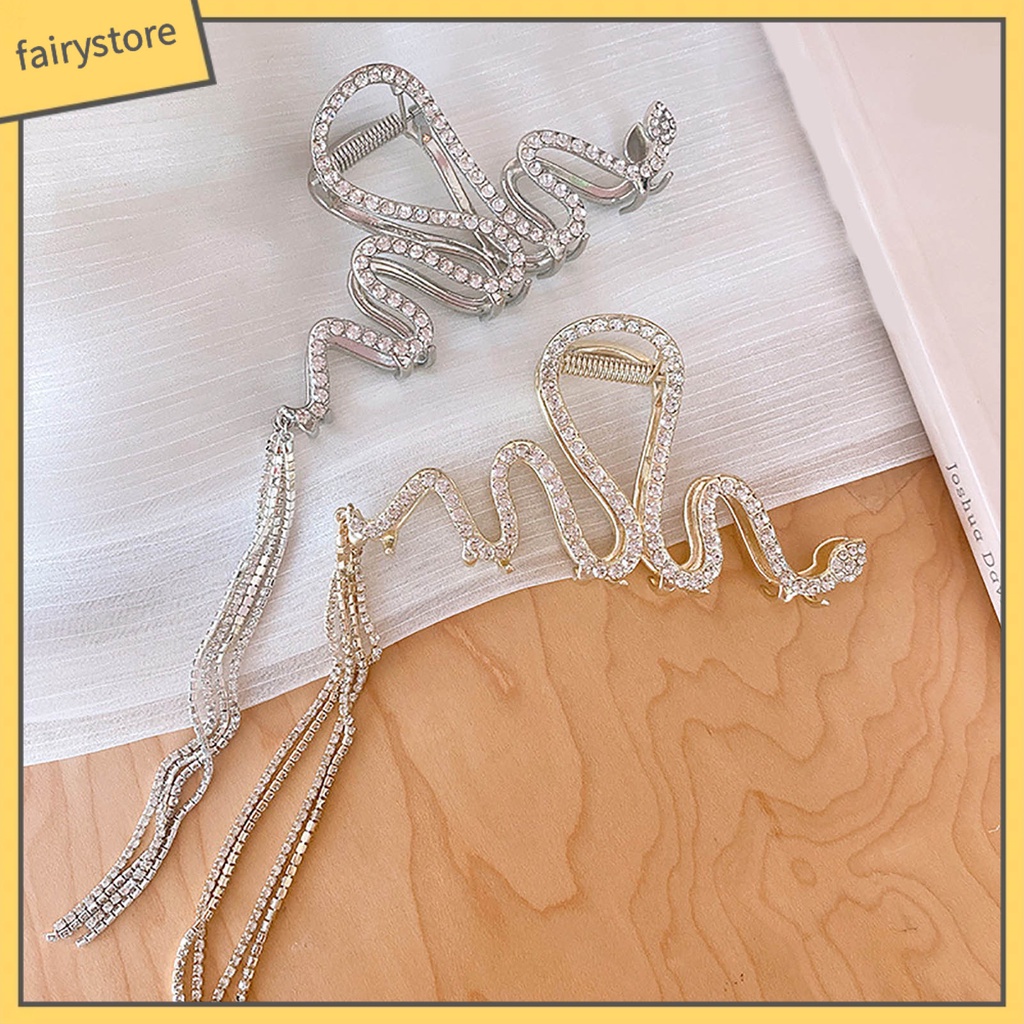 Kẹp Tóc Càng Cua Cỡ Lớn Đính Đá Lấp Lánh Sang Trọng Cho Nữ