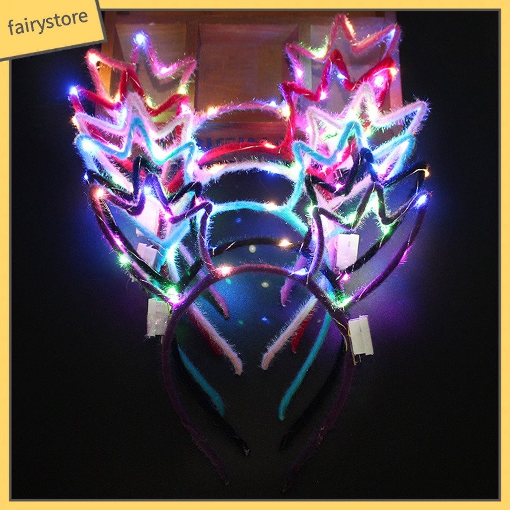 Băng Đô Cài Tóc Hình Sừng Hươu Phát Sáng Độc Đáo