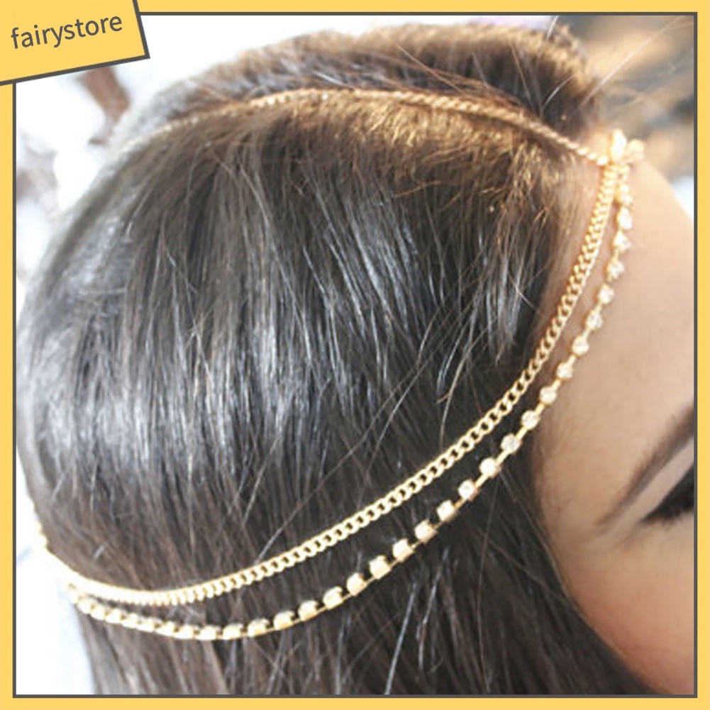 Dây Đeo Đầu Chuỗi Hạt Phong Cách Bohemia Cho Nữ