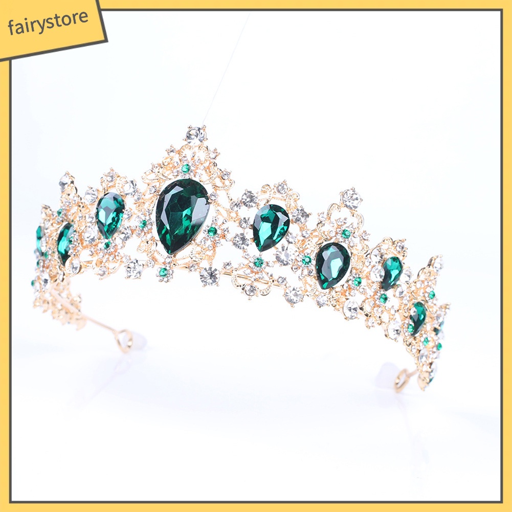 Cài Tóc Hình Vương Miện Đính Đá Lấp Lánh Thời Trang Cho Nữ
