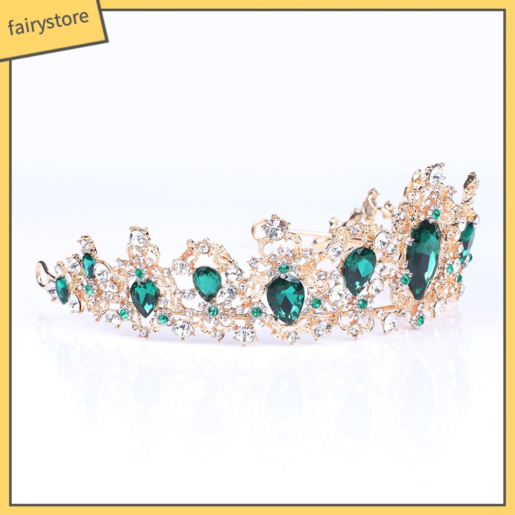 Cài Tóc Hình Vương Miện Đính Đá Lấp Lánh Thời Trang Cho Nữ