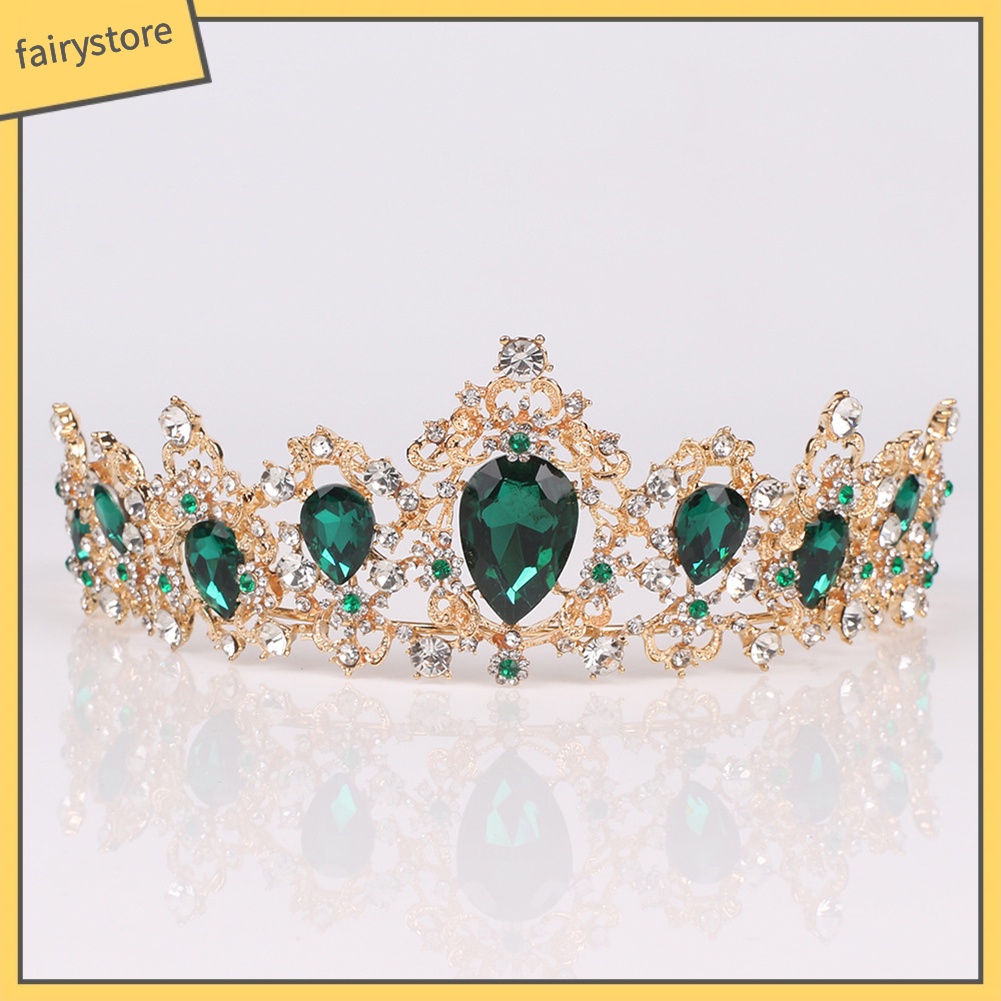 Cài Tóc Hình Vương Miện Đính Đá Lấp Lánh Thời Trang Cho Nữ