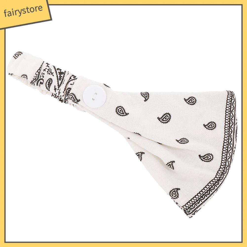 Băng Đô Cài Tóc Co Giãn Mềm Mại Đính Nút Hình Hoa Dành Cho Nữ Tập Yoga Thể Thao