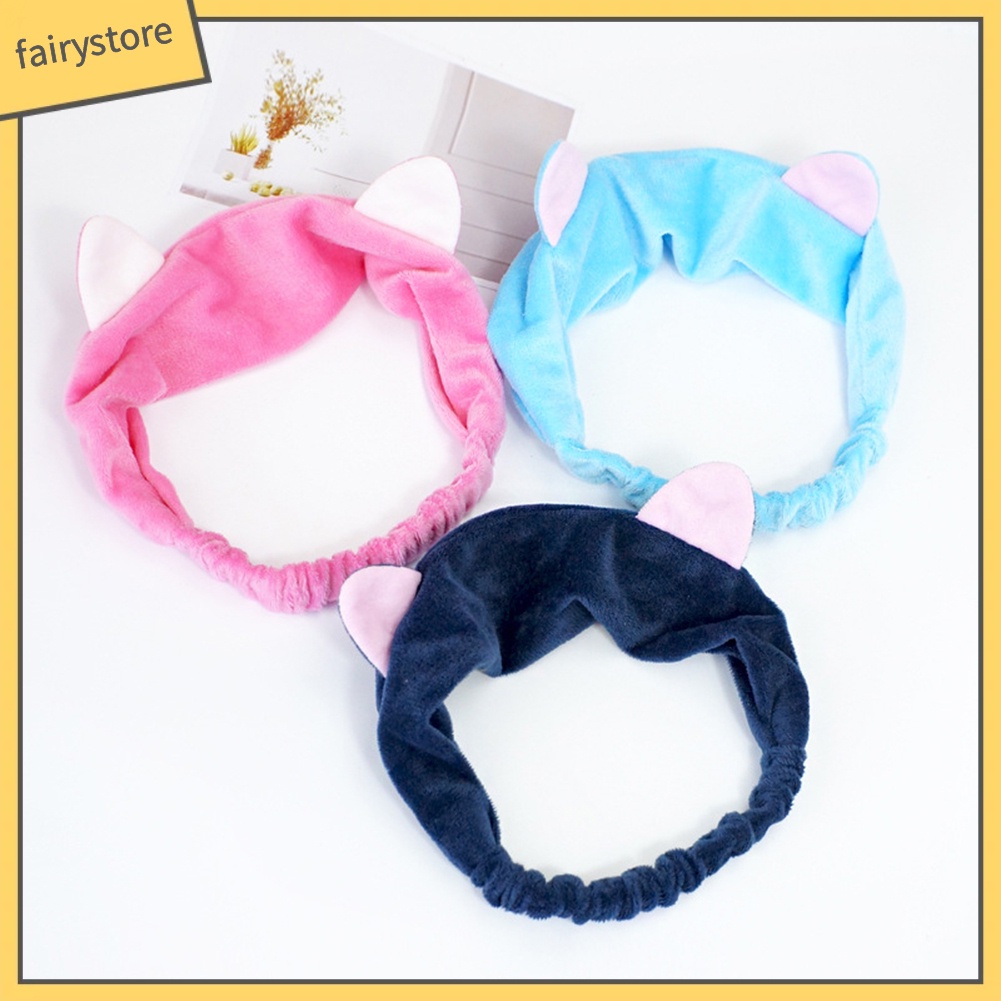 Băng Đô Tai Mèo Co Giãn Dễ Thương Dành Cho Nữ