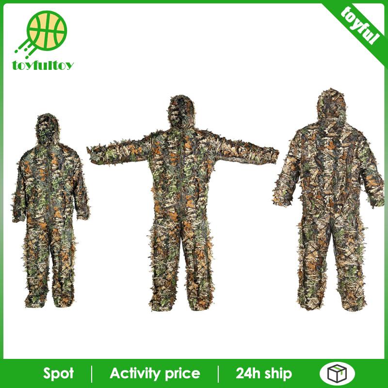 Bộ Đồ Hóa Trang Ghillie Thoáng Khí Có Mũ Trùm Tiện Dụng