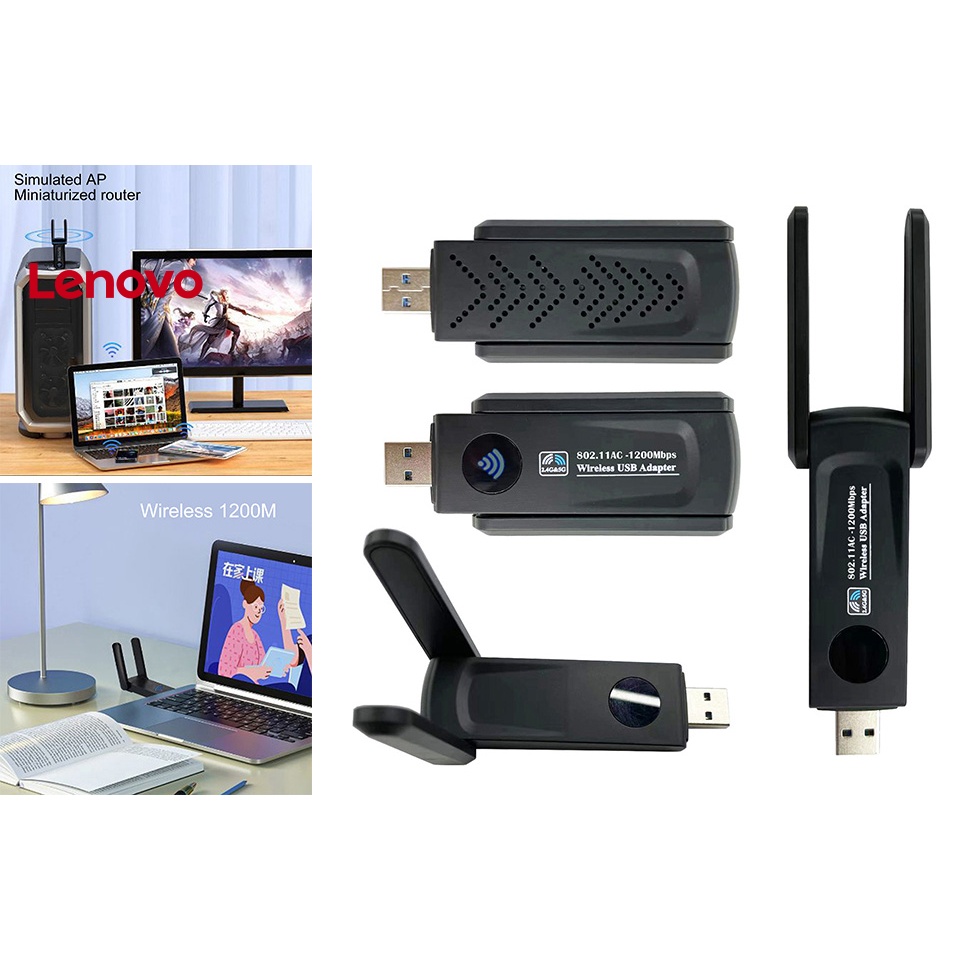 Usb WiFi Mini Tốc Độ Cao Kết Nối Nhanh 2.4G / 5G Giao Diện USB 3.0 Hình Hoa Hướng Dương