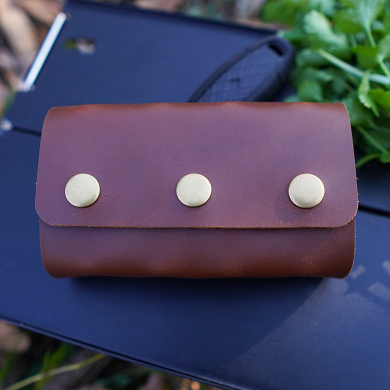 Hộp Đựng Gia Vị Bằng Da Bò Tiện Dụng Khi Đi Cắm Trại