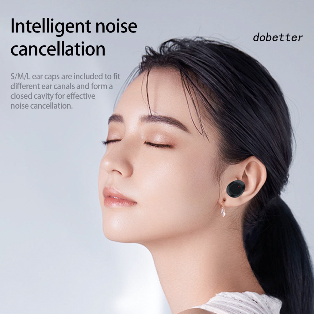 1 Bộ Tai Nghe Nhét Tai Không Dây Giảm Tiếng Ồn Màn Hình LED Âm Thanh Nổi HiFi