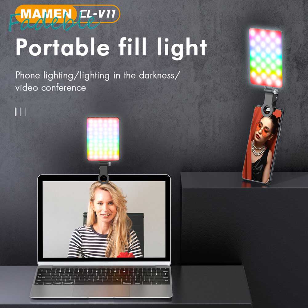 Đèn LED 2500K-9000K Hỗ Trợ Chụp Ảnh Selfie Cho Điện Thoại
