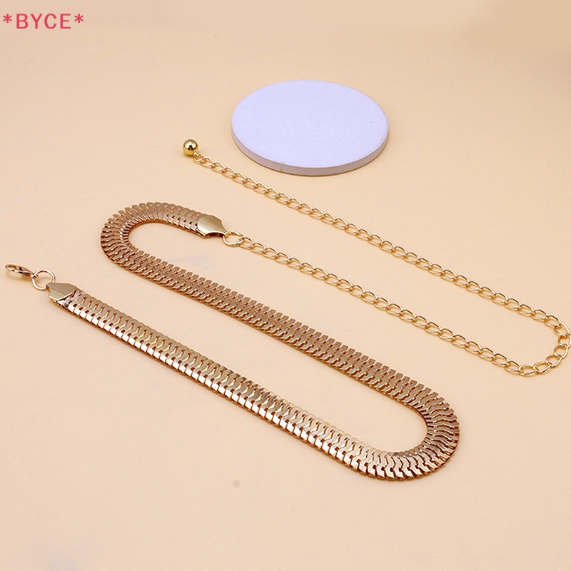 Thắt Lưng Dây Xích Màu Vàng Kim Sáng Tạo Đơn Giản Cho Nữ Mới