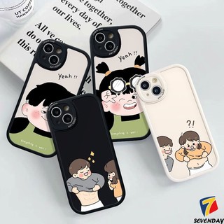 Ốp Điện Thoại Tpu Mềm Họa Tiết Hoạt Hình Vui Nhộn Cho iPhone 7Plus XR XS X Max 11 13 12 14 Pro Max 7 6s 8 6 Plus SE 2020