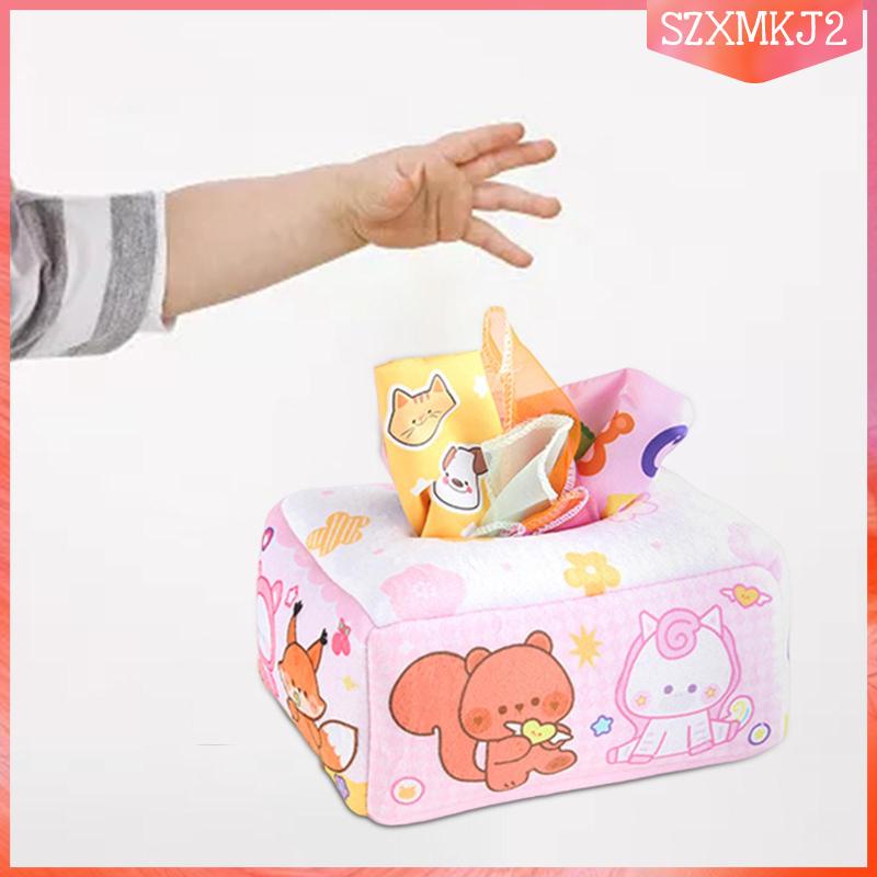 Hộp Đựng Khăn Giấy szxmkj2 Có Động Cơ Cảm Biến Kỹ Năng Cho Bé 1-2 Tuổi