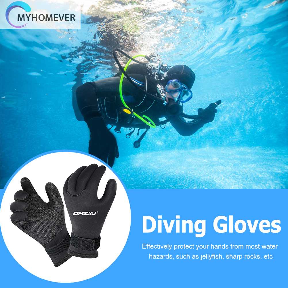 Găng Tay Bơi Lặn Màu Đen Dày 5mm Cho Nam