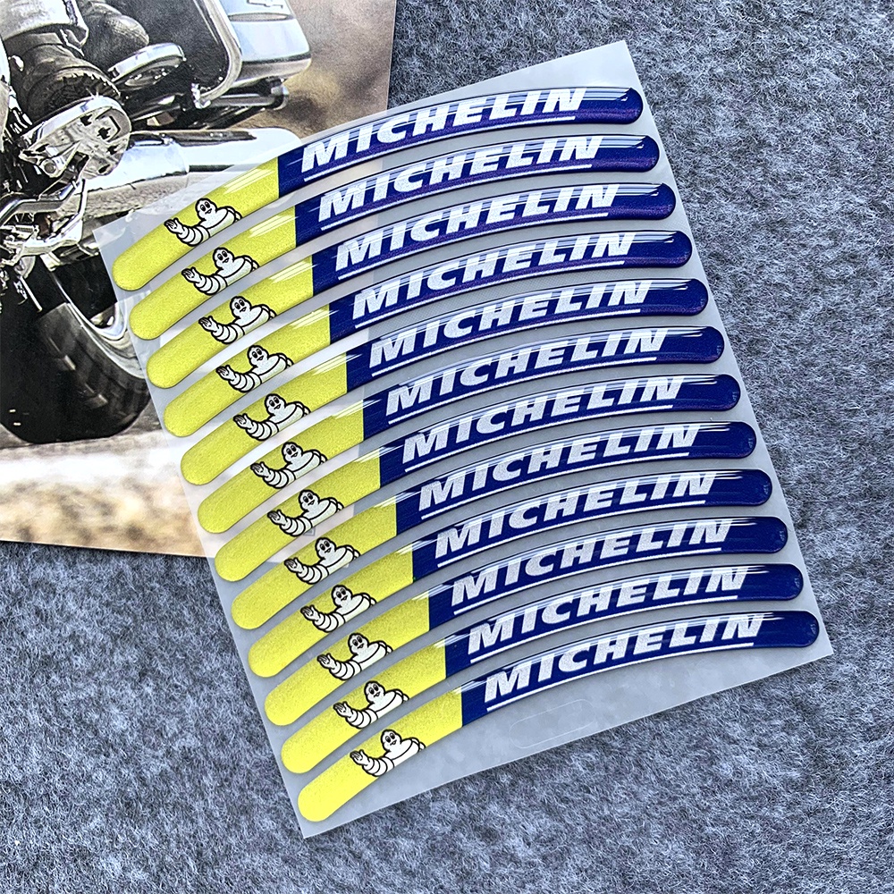 Sticker Dán Trang Trí Bánh Xe Mô Tô Michelin Honda Click125i Click 150i