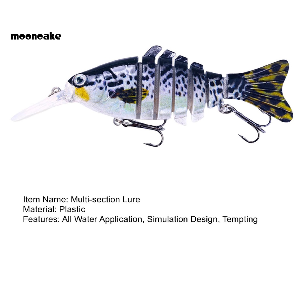 &lt; Mooncake &gt; Mồi Câu Cá Sinh Học Dài Ném Cứng Đa Năng Màu Sắc Tươi Sáng