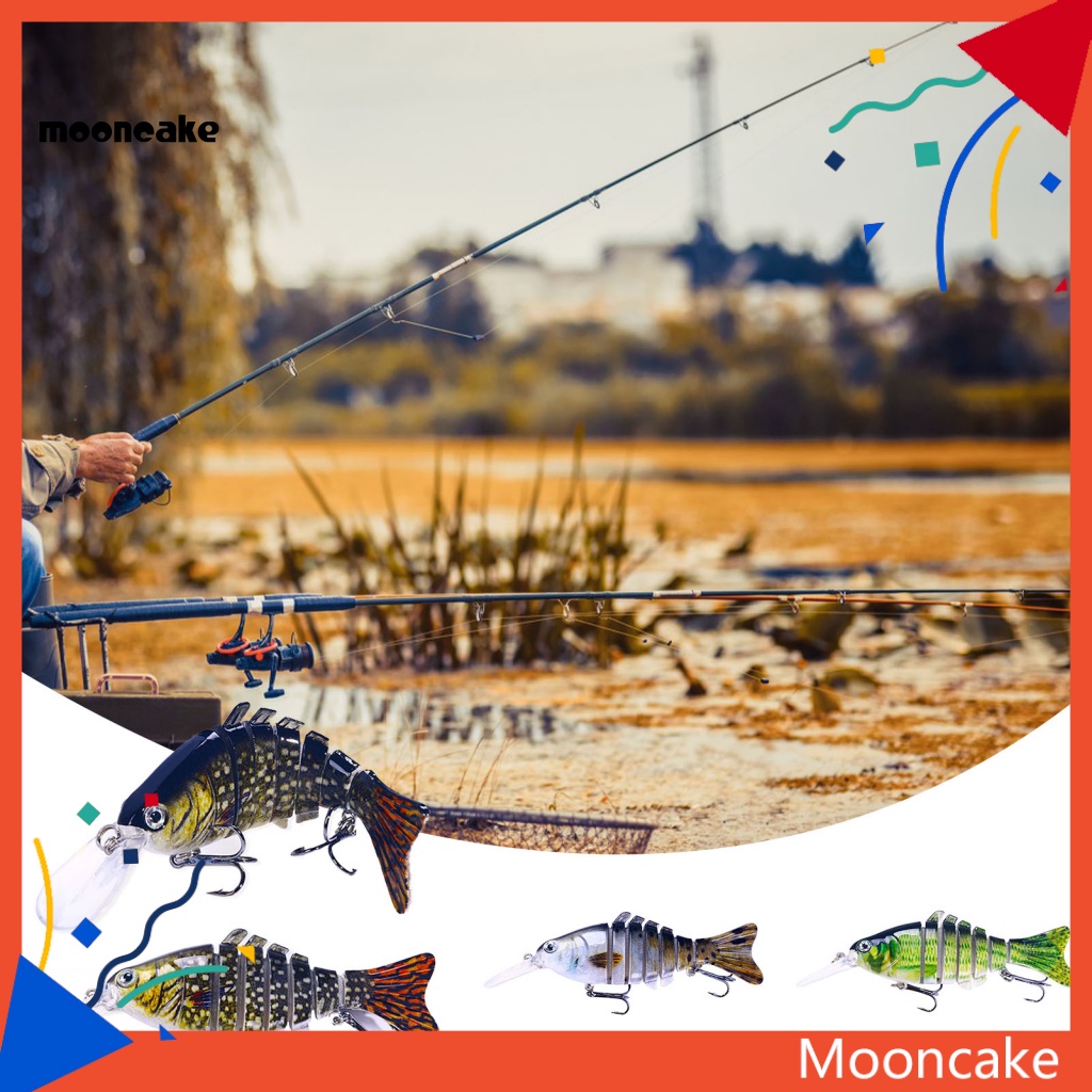 &lt; Mooncake &gt; Mồi Câu Cá Sinh Học Dài Ném Cứng Đa Năng Màu Sắc Tươi Sáng