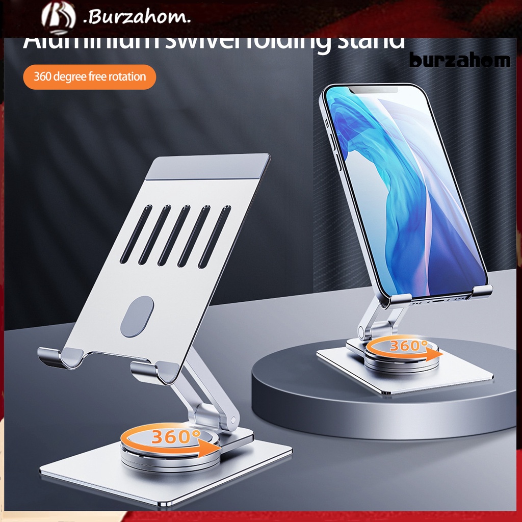 Giá Đỡ Điện Thoại / Máy Tính Bảng Để Bàn Bằng Hợp Kim Nhôm Xoay 360 Độ Tùy Chỉnh Tiện Dụng