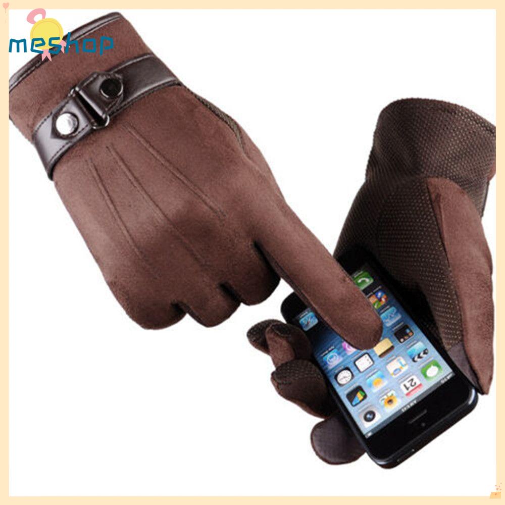 Găng Tay Da Lót Lông Cừu Giữ Ấm Lái Xe Cho Nam