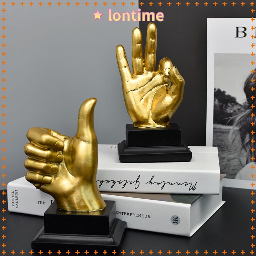 Mô Hình Tượng Ngón Tay Cử Chỉ LONTIME Phong Cách Bắc Âu Thời Trang Để Bàn Trang Trí