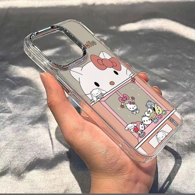 ✅Ốp Điện Thoại Dẻo Họa Tiết Hoạt Hình Mèo Dễ Thương Chống Sốc Cho iPhone1214pro11 7KT plus / 8 13