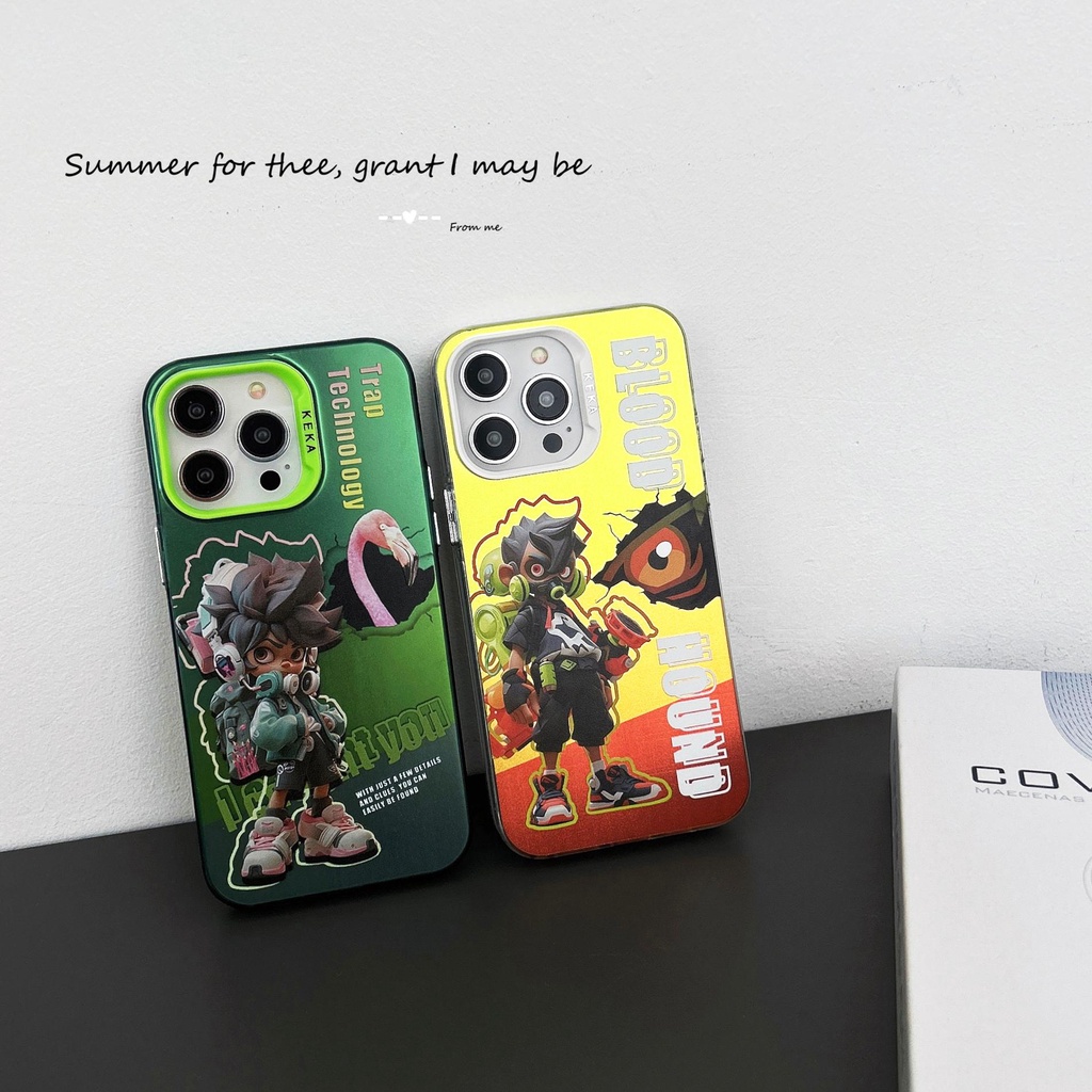 Ốp Điện Thoại tpu Mềm Chống Sốc Hai Mặt Trong Suốt Họa Tiết Hoạt Hình Cho iPhone 13 12 PRO MAX 14 Plus