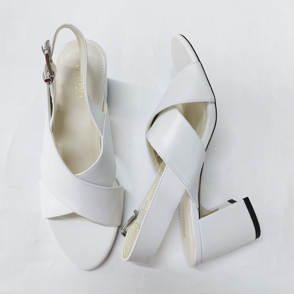 Sandal MK quai chéo, gót trụ 7cm