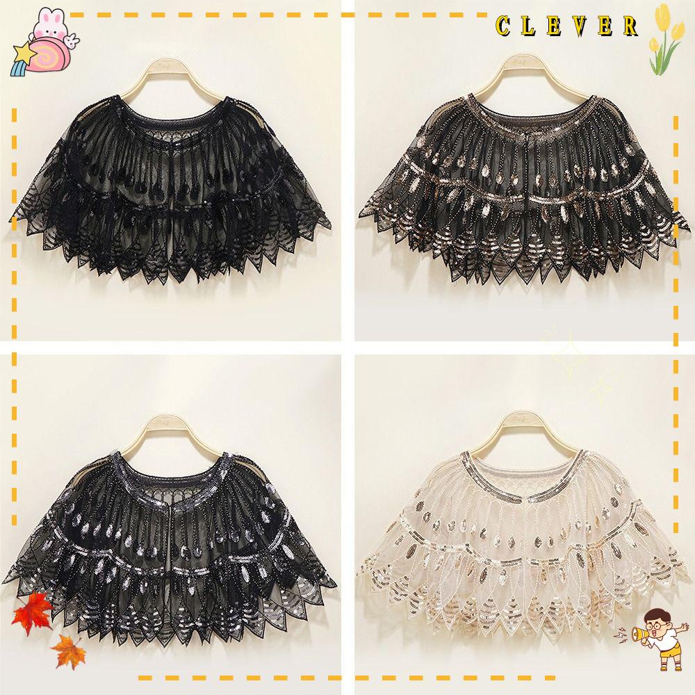 Khăn Choàng Tua Rua Đính Kim Sa Hóa Trang Cho Nữ