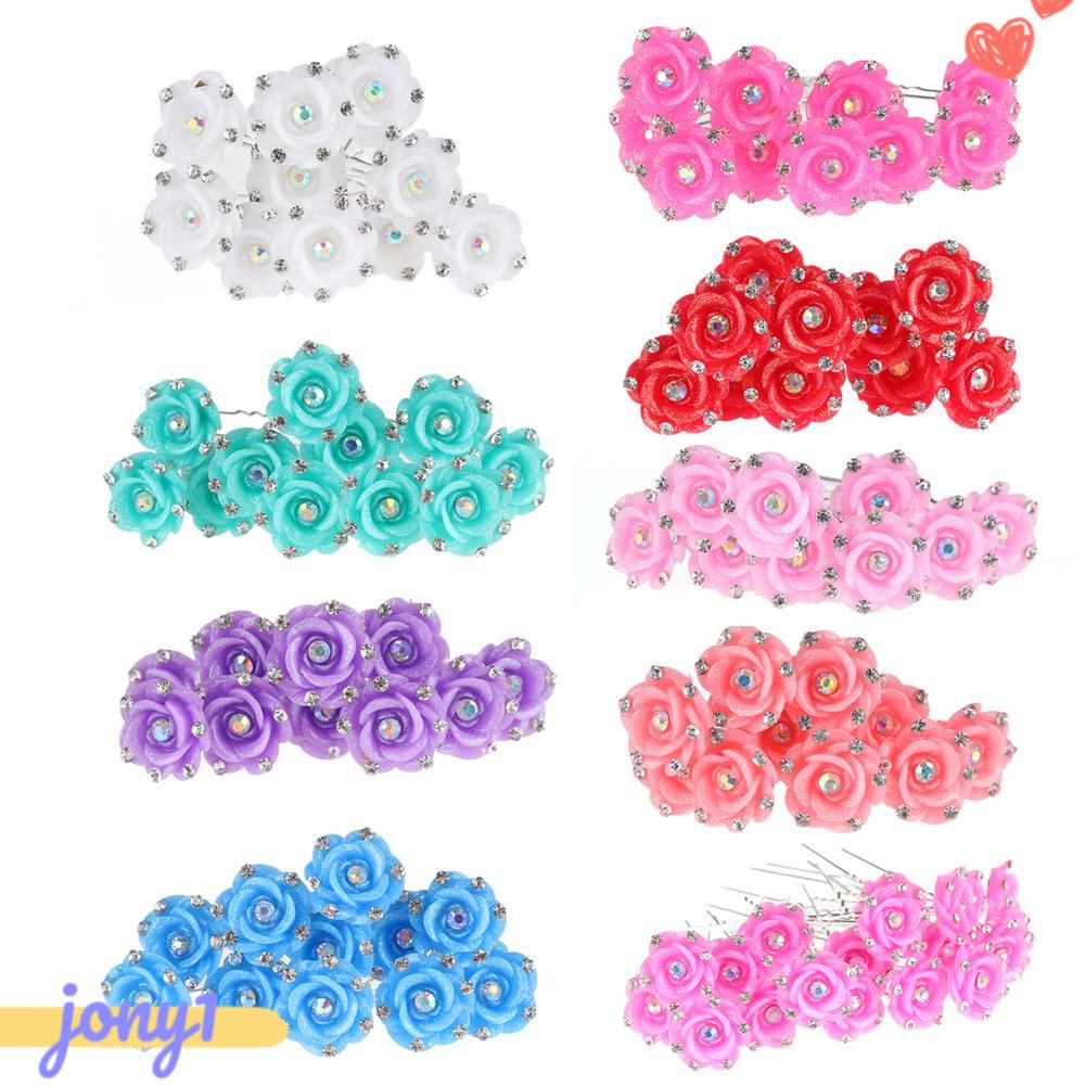 20 Kẹp Tóc Hoa Hồng Phụ Kiện Mới Cho Cô Dâu|Kẹp Tóc Đính Hạt Thời Trang Cho Nữ