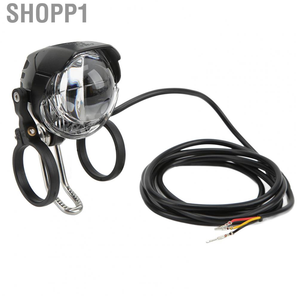 Shopp1 24V 36V 48V Electric Bike Front and Rear Light Set Headlight Tail Speaker Kit with 4  Lamp Beads