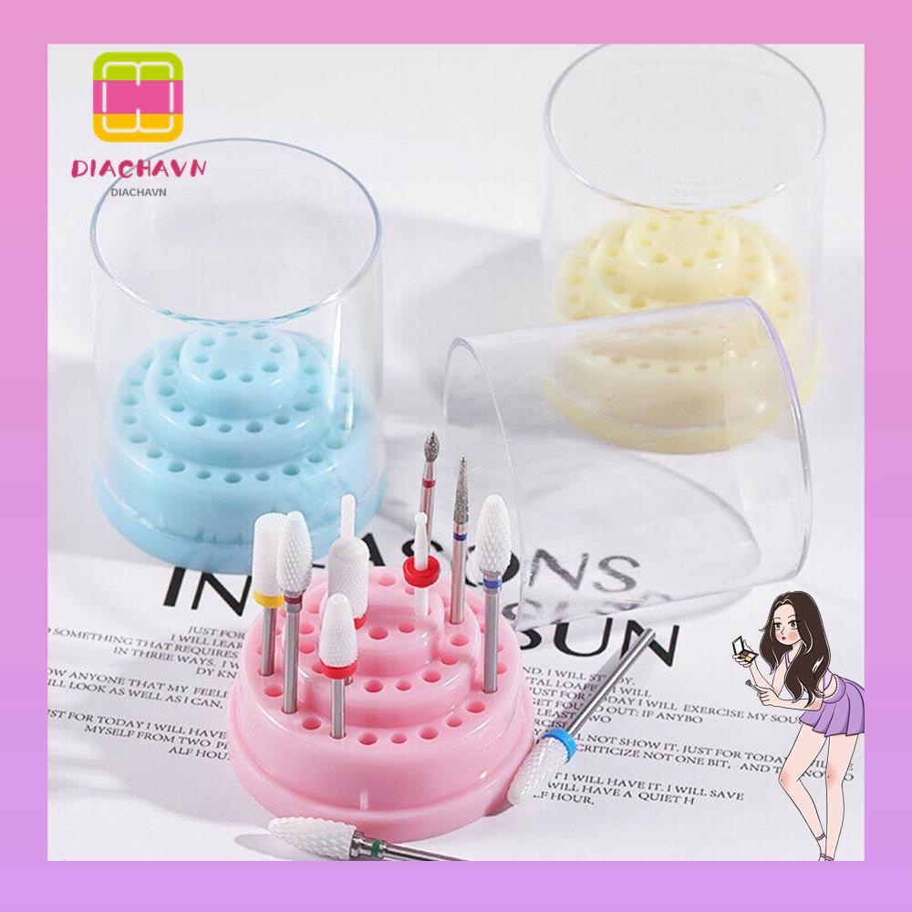 Giá Đỡ Đầu Mài Móng Tay Bằng Nhựa Trong Suốt Tiện Lợi