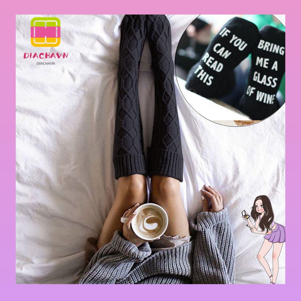 Vớ Dài Qua Gối Thiết Kế Mới Giữ Ấm Cao Cấp Thời Trang Dành Cho Mùa Đông