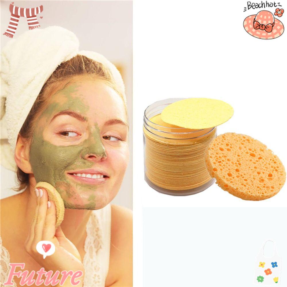Set 1 / 50 Mút Nén Mềm Mại Làm Sạch Da Mặt Có Thể Tái Sử Dụng