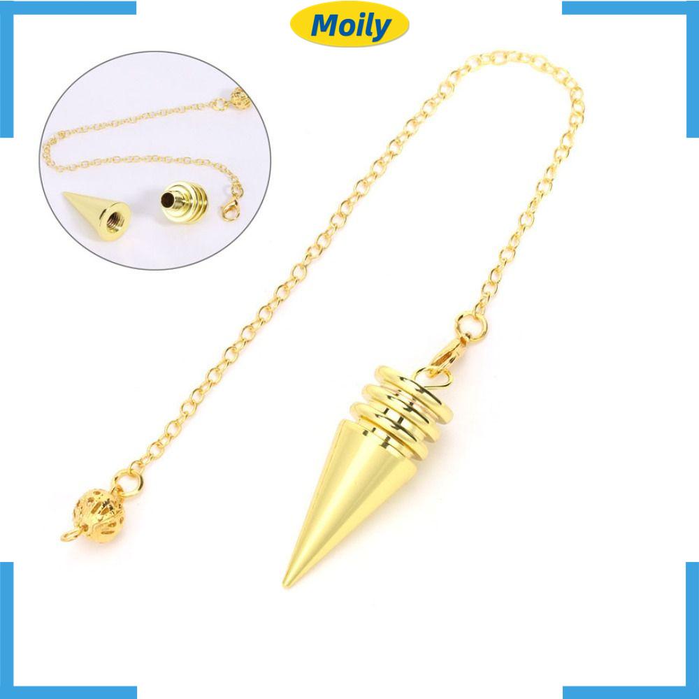 Moilyvn Reiki Mặt Dây Chuyền Xoắn Ốc Họa Tiết Quả Lắc Mới|Hoa Hồng Cổ Điển Bằng Đồng|Dụng Cụ Chăm Sóc Sức Khỏe Có Thể Mở Được