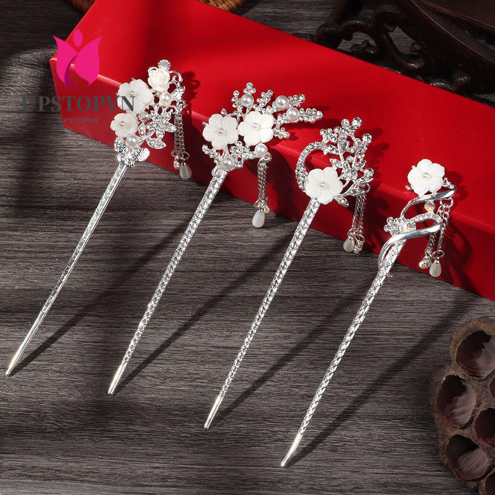 Trâm Cài Tóc Bằng Gỗ Mun Phong Cách Retro Cho Nữ