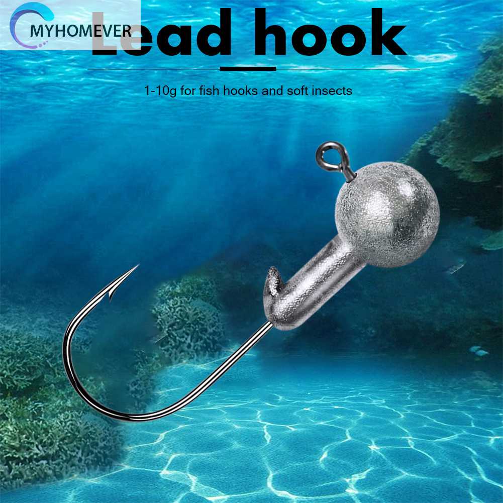 Set 10 Mồi Giả Nhử Cá Đầu Tròn Mềm Mại