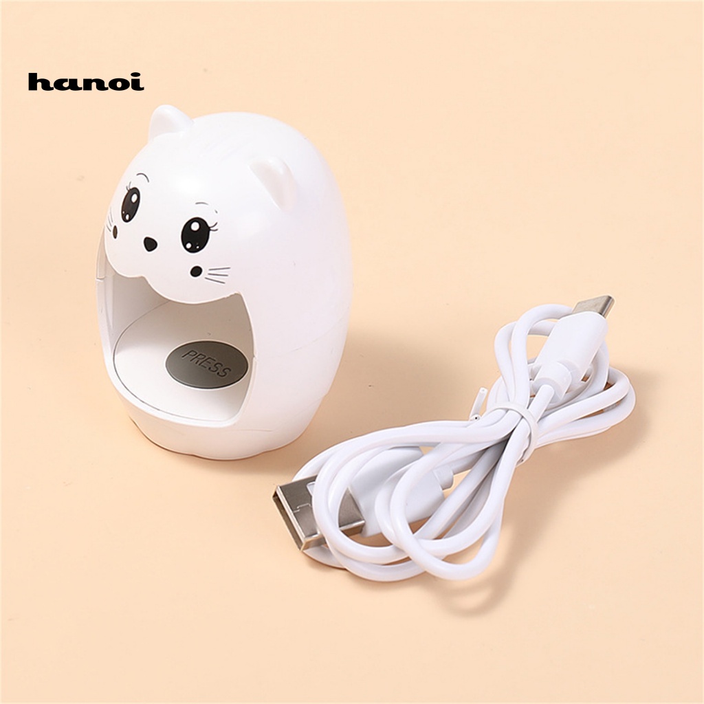 Đèn Sấy Khô Móng Tay Bằng Điện Mini Hình Động Vật Dễ Thương Dùng Tại Nhà