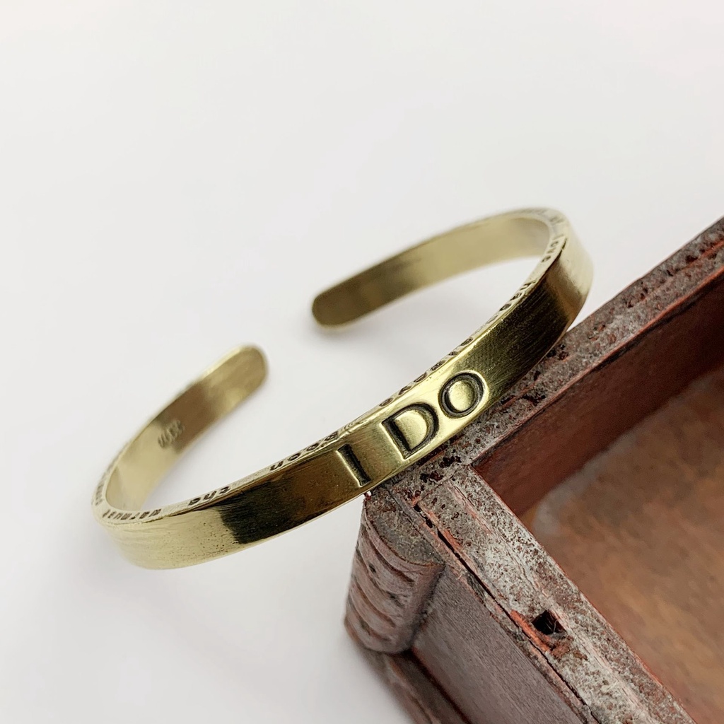 Vòng Đeo Tay Bằng Đồng Nguyên Chất Dạng Mở Đánh Bóng Phong Cách Retro Thời Trang Cửa Hàng Bán Chạy Cho Nữ